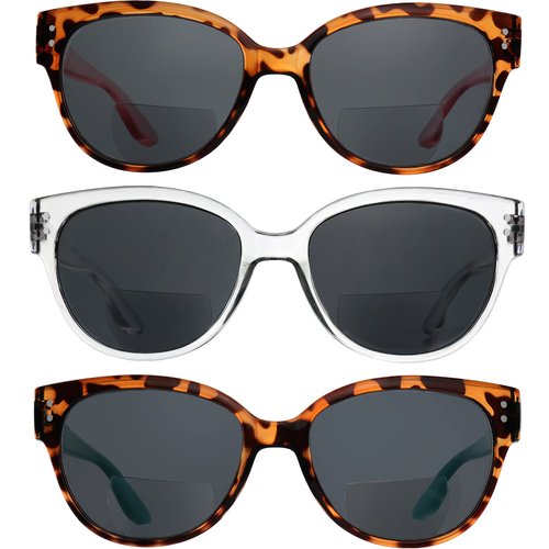 Yogo Vision Bifocal Sunglasses for Women Reader Sunglasses Classic Retro Style Sun Protection Outdoors Eyewear -+2.25