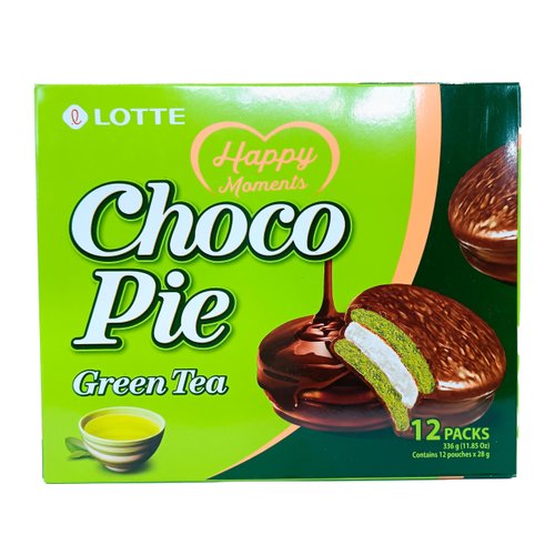 Lotte Choco pie Green Tea 12 individual pack