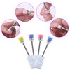 NMKL38 4PCS Nail Drill Bit Set Cleaning Brushes Professional Nail Drill Machine Manicure Accessories, Mixed color