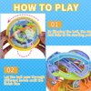 4 Pack 3D Puzzle Ball Brain Games Toy | Puzzle Ball Games for Kids Ages 6 7 8-10 Boys Girls Adults, Brain Teaser Fidget Toys - Magic 3D Maze Ball for Boys Girls Birthday Gifts Classroom Prize
