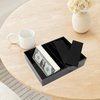 Money Organizer for Cash, 8 Compartment Black Acrylic Money Holder, Cash Tray, Cash Box, Cash Organizer for Bills