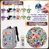 YYMYMGJ 98PCS Dragon Birthday Party Favors Dragon Party Supplies Decorations Dragon Themed Slap Bracelets Stickers Dragon Button Pins Acrylic Dragon Key Ring Temporary Tattoos