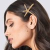 CAKURE Metal Starfish Hair Clips Gold Beach Hair Barrettes Boho Shell Hair Pins Decorative Hair Accessories for Women and Girls (Pack of 3)