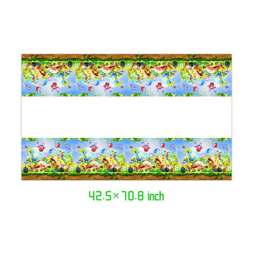 Fuyhiuous 2Pcs Pikmin Tablecloth Disposable Tablecover Birthday Party Supplies and Decorations for Kid Boy Baby Shower Rectangle Tables 70"X42",2 Pack