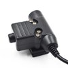 Tactical U94 PTT Cable Plug Headset Adapter Compatible with Baofeng Radios BF-F8HP BF-F9 UV-82 UV-82HP UV-82C UV-5R UV-5R5 UV-5RA UV-5RE UV-6R BF 888S Kenwood Two Way Radio