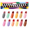 KISSIO Lipstick Set 12 Colors,Mini Matte Lipstick,Pill Lipstick Set,Waterproof Long Lasting Mini Capsules Lipstick,Travel Friendly,Cruelty Free,2.33 Oz