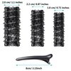 48 Pieces Wire Mesh Hair Rollers Set Hair Perm Rods Hairdressing Wave Curlers with Duck Teeth Hair Clips for Hair Styling Tools (0.71/0.87/1.1 Inch)