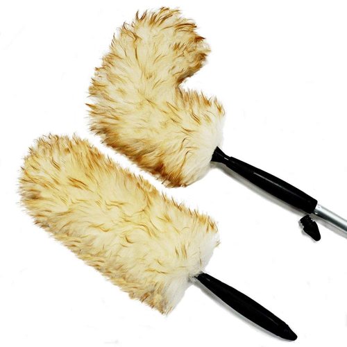 Alta Dusting Products Australian Lambs Wool Duster w/Flexible Head. Dual Use. Hand held and fits on a Pole.