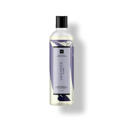 Natural Inspirations Lavender Ylang Moisturizing Bath &amp; Shower Gel 12.5oz