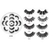 DYSILK Mink Lashes Fluffy Eyelashes - False Eyelashes 7 Pairs Lashes Natural Look Fluffy Lashes Strip Lashes 6D Lashes Pack Long Lashes Mink Eyelashes Reusable Eye Lashes |004