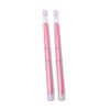 2 Pack of Polygel Brush and Picker Dual-Ended 2 IN 1 Design Stainless Steel Gel Nail Brush Polygel Slice Tool for PolyGel UV Gel Acrylic Nails Extension Quick Building Gel(Light Pink)
