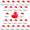 RONRONS 20 Pieces Heart Lip Gloss Tubes, Clear Plastic Empty Lip Gloss Container Cute Heart Shape Mini Lipgloss Tubes with Wand Bulk for Women Girls DIY Cosmetics Small Business