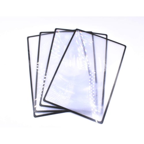 4 Pack of 3X Magniifying Full Page Magnifier Fresnel Lenses Ideal for Reading Small Prints