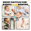 Baby Toys 0-6 Months,High Contrast Baby Toys for Newborn,Black and White Baby Toys,Infant Rattle Socks and Wrist Toy,Newborn Toys 0 3 Months Brain Development,0-6 Months Babies Boy Girl Gift