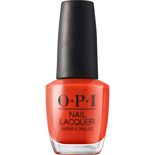 OPI Nail Lacquer, A Red-vival City, Red Nail Polish, Lisbon Collection, 0.5 fl oz