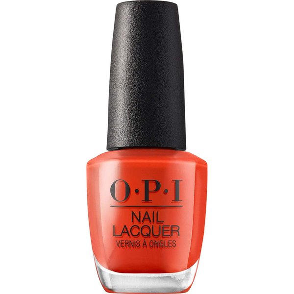 OPI Nail Lacquer, A Red-vival City, Red Nail Polish, Lisbon Collection, 0.5 fl oz