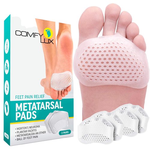 COMFYLUX Metatarsal Pads for Women - Ball of Foot Cushions, Pain Relief, Unisex