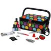SINGER 07272 Polka Dot Small Sewing Basket with Sewing Kit Accessories,