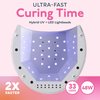 SUNUV SUN2C 48W UV Light for Nails,UV LED Nail Lamp with 4 Timer Settings,LED Nail Light Compatible with All Gel Types, Quick Drying Nail Dryer Pink