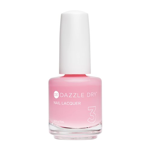 Dazzle Dry Nail Lacquer (Step 3) - Pinkies Up - A pale, barely-there pink with cool undertones. Sheer milky finish. (0.5 fl oz)