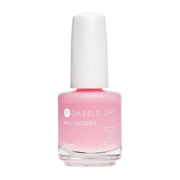 Dazzle Dry Nail Lacquer (Step 3) - Pinkies Up - A pale, barely-there pink with cool undertones. Sheer milky finish. (0.5 fl oz)