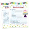 ALodr 20 How Well Do You Know The Birthday boy Game Cards - boy Birthday Party Activity Notebook Themed Party Decorations-Teens Kids Birthday Party Game - boy Birthday Supplies, Activity, Decorations