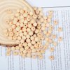 hesmartly 300Pcs 8mm Wood Beads Round Wooden Spacer Beads Unfinished Natural Wood Loose Beads