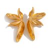 Octwine Vintage Statement Leaf Silver Gold Boho Chunky Earrings Dangling for Women Stud Flower Earrings Chandelier Statement Earrings Sparkly Simple Earrings for Women (Gold)