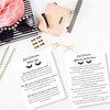 Lash Extension Aftercare Instruction Cards for Clients | Post Card Size 4.25 x 5.5” inches | 30 pack | Minimalist Black and White for Lash Artist Techs Client Business Cards