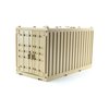 Battle Brick Dark Tan Toy Cargo Shipping Container Compatible with Lego Building Blocks and Minfiigures