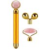 3-IN-1 Electric Jade Roller 3D Roller Facial Roller & Face Massager,Gold