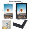 JCJMY 6x9 Picture Frame Black for Wall Hanging or Tabletop- Wall Mounting Horizontally or Vertically, 6 x 9 Wall Gallery Poster Photo Frame for 6 by 9 Photos, Black