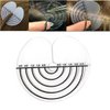 56-Pack Heat Shield Guards,Single Hole Hair Extensions Shield Circular with Scale,Fusion Glue Protector Spacers for Hair Extension Bonding (56)