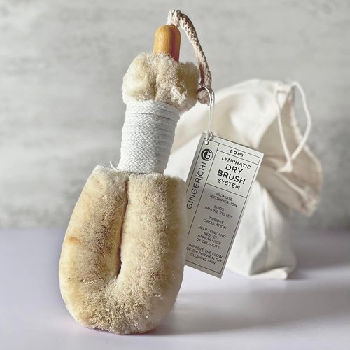Ginger Chi Dry Brush for Skin, Dry Brushes for Body - Natural Bristle Brush for Dry Brushing Skin...
