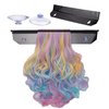 Wig Hook Portable Suspension Wig Holder,Women'S Portable Wig Holder,Travel Wig Holder,Wig Holde Accessories Suitable for All Wigs, Hair Styling,Weaving,Dyeing,Acrylic Wig Display Tool（10.2in,Black）