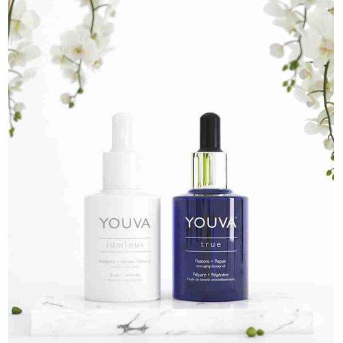 Youva Nutritional Skincare Ageless Day & Night Green Tea, Goji Berry, Kakadu Plum 100% natural True oil + iluminus nourished, plump, youthful and healthy
