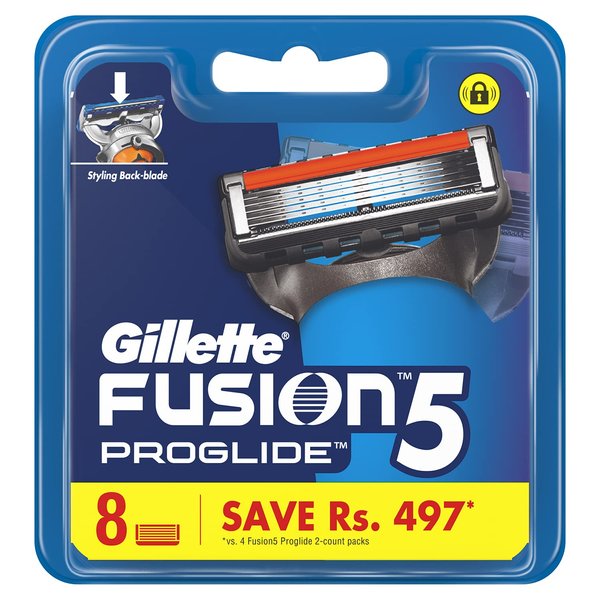 Gillette Fusion ProGlide Manual Men's Razor Blade Refills, 8 Count, Mens Razors / Blades
