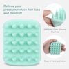LORSEX Shampoo Brush Scalp Massager, Soft Silicone Scalp Care Hair Brush for Wet Dry Hair, Scalp Scrubber for Women Men Kids (Green)