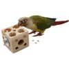 QBLEEV Bird Wooden Block Chewing Toy, Parrot Toys Tabletop Puzzle Bird Foraging Toys, Small Animals Shredding Biting Wood Teething Parakeets Toys, Bird Cage Toys for Hamster Cockatiels Conures Budgie