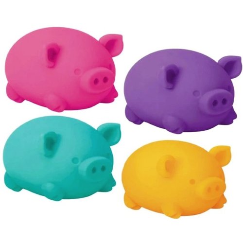 Schylling Nee Doh Dig' It Pig...Groovy Glob! Squishy, Squeezy, Stretchy Stress Fidget Balls Gift Set Party Bundle - 3 Pack (Assorted)