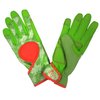 Digz Signature High Performance Women's Gardening Gloves with Touchscreen Capable Fingertips, Green Leaves Pattern, Small
