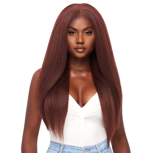 Outre Perfect Hair Line Synthetic 13x6 Faux Scalp Lace Front Wig - KATYA (1B Off Black)