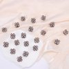 Canitor Mini Flower Hair Clips Rhinestone 20 Pcs Decorative Hair Accessories for Women Girls Cute Small Bangs Clips Hair Jewelry For Wedding Bridal (gray)