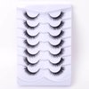 SQYlashes False Eyelashes Short Lashes Natural Look, Wispy Lashes Cat Eye 12mm - 7 Pairs, ZG67
