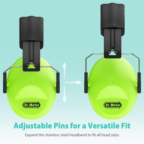 Dr.meter Ear Muffs for Noise Reduction: 27.4SNR Noise Cancelling Headphones for Kids with Adjustable Head Band, EM100 Hearing Protection Earmuffs for Monster Jam, Football Game, Concerts, Air Shows