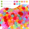 JJUNW 200Pcs Rainbow Mini Hair Beads Plastic Hair Clips Braid Clips Cute Hair Decorations for Kids Girls Women Hair Accessories()