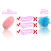 3 Set of Multifunctional Silicone Body Scrubber Loofah Soft and Skin-Friendly-,Easy to Clean,Scalp Massage ，Durable and Hygienic - Suitable for Various People and Pets (1 Count Pink)