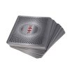 POK3R STUFF INDIA Psi Plastic Poker Playing Cards for Casino Gaming -Washable Teen Patti Poker Cards, Silver (Silver)