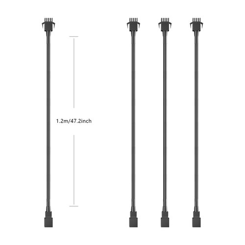 Honalia Rock Light Extension Wire 4 PCS,47 Inch 4 Pin LED Extension Cable,Neon Accent Kits RGB LED Light Extension Cable for Trucks Motorcycle Car ATV Strip Rock Lights.