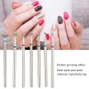 Haosie Manicure Grinding Head, 7pcs Nail Art Manicure Drill Bits, 2.35mm Nail Drill Bits Set, Nail Art Drill Bit, Nail Files Drill Bit Cuticle Drill Bit for Remove Acrylic Gel Nails Pedicure(03)